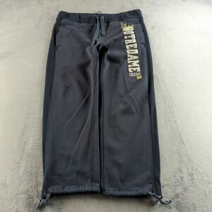 Vintage Notre Dame Sweatpants Mens Medium Black Faded Fighting Irish Embroidered